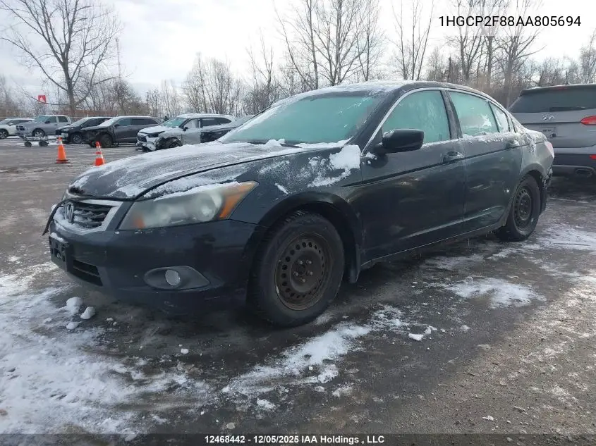 1HGCP2F88AA805694 2010 Honda Accord Exl
