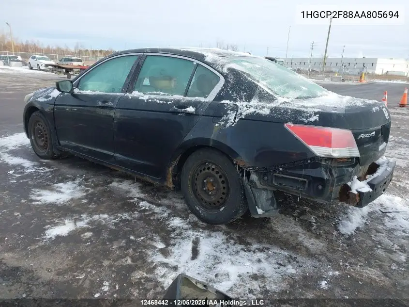 1HGCP2F88AA805694 2010 Honda Accord Exl