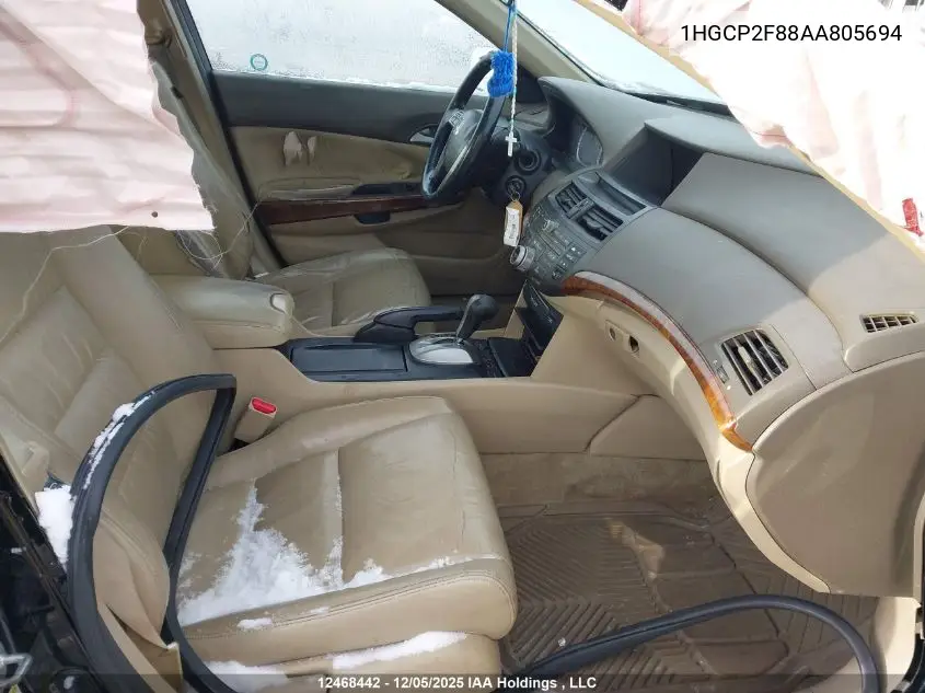 1HGCP2F88AA805694 2010 Honda Accord Exl