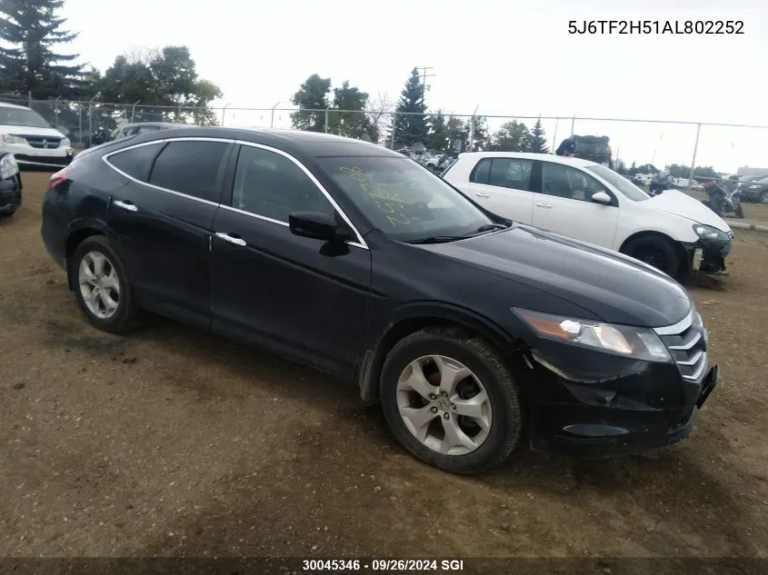 2010 Honda Accord Crosstour Exl VIN: 5J6TF2H51AL802252 Lot: 30045346