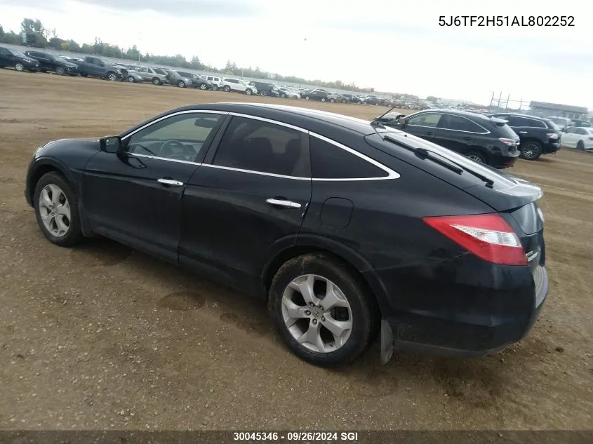 5J6TF2H51AL802252 2010 Honda Accord Crosstour Exl