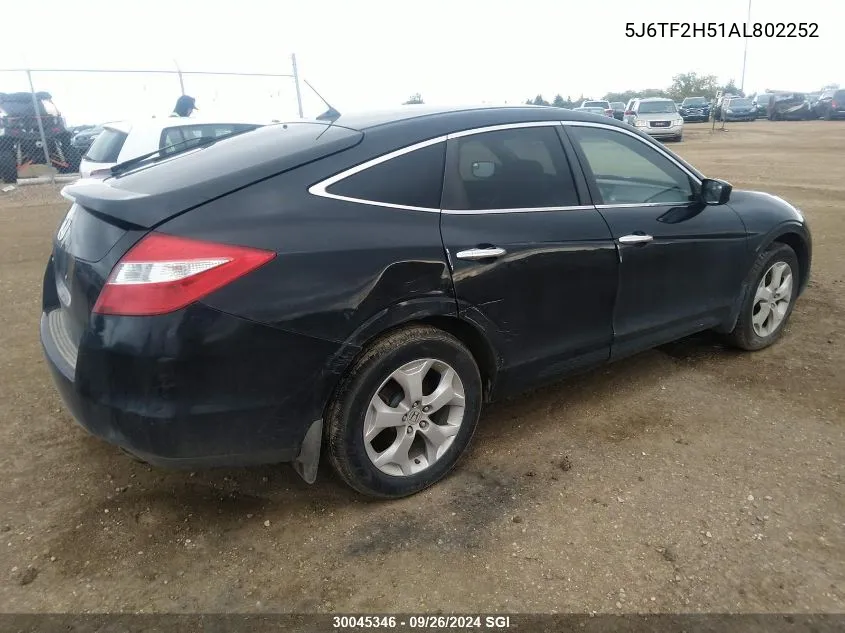 5J6TF2H51AL802252 2010 Honda Accord Crosstour Exl