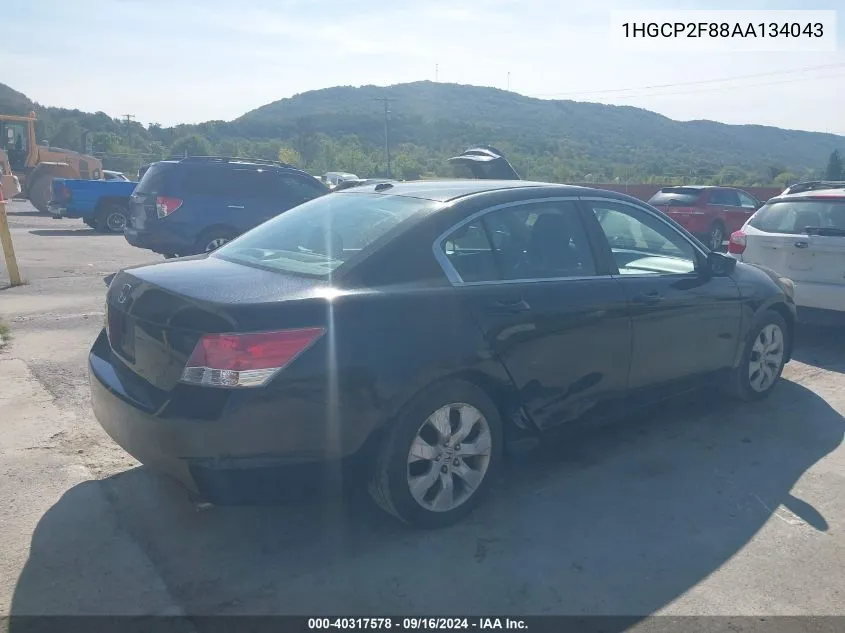 2010 Honda Accord Exl VIN: 1HGCP2F88AA134043 Lot: 40317578