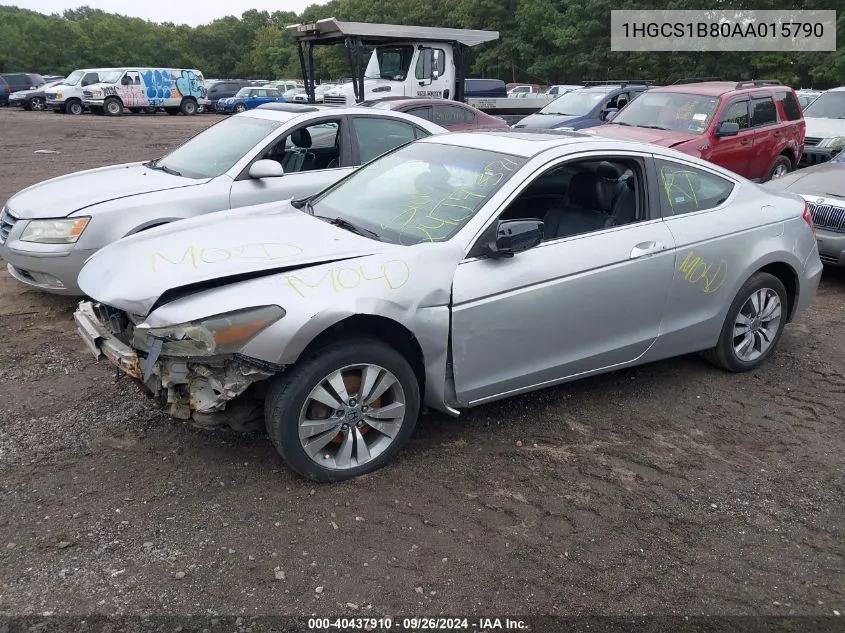 2010 Honda Accord 2.4 Ex-L VIN: 1HGCS1B80AA015790 Lot: 40437910