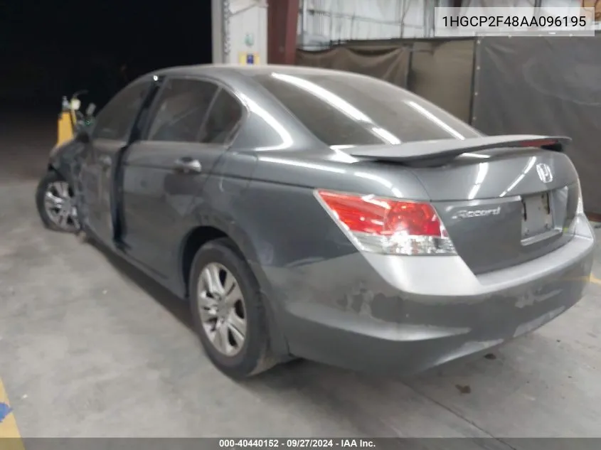 1HGCP2F48AA096195 2010 Honda Accord Lxp