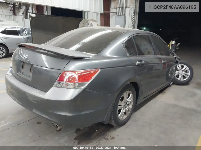 1HGCP2F48AA096195 2010 Honda Accord Lxp