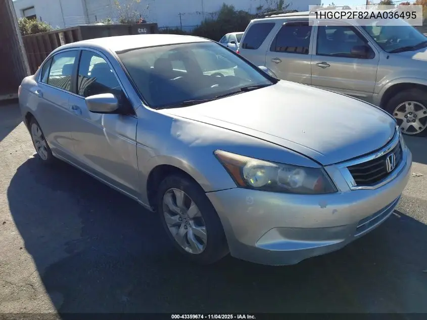 1HGCP2F82AA036495 2010 Honda Accord 2.4 Ex-L