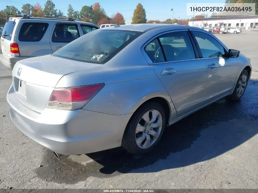 1HGCP2F82AA036495 2010 Honda Accord 2.4 Ex-L