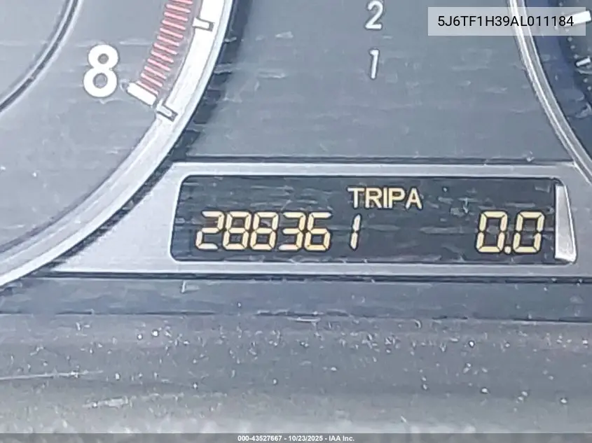 5J6TF1H39AL011184 2010 Honda Accord Crosstour Ex