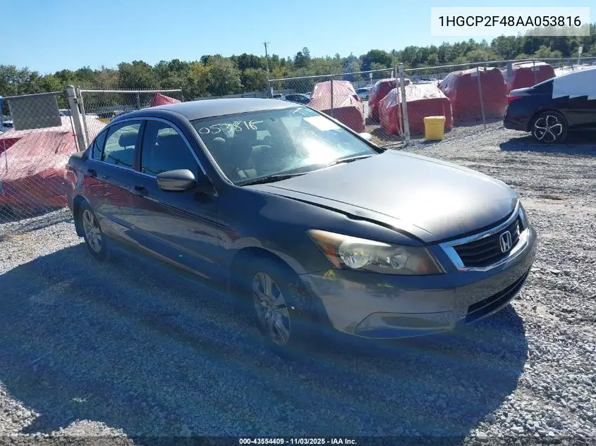 1HGCP2F48AA053816 2010 Honda Accord 2.4 Lx-P