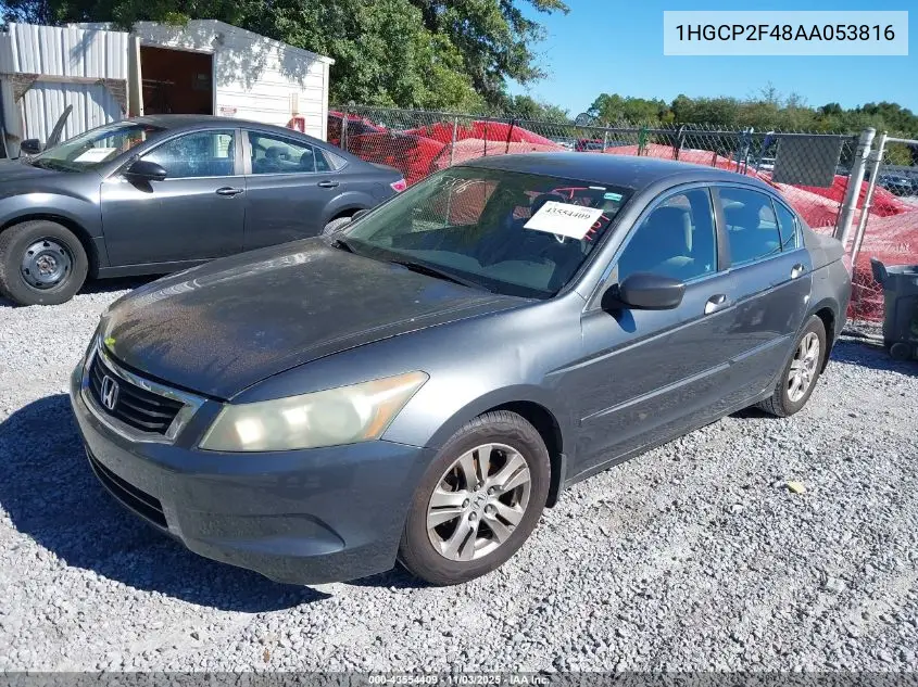 1HGCP2F48AA053816 2010 Honda Accord 2.4 Lx-P