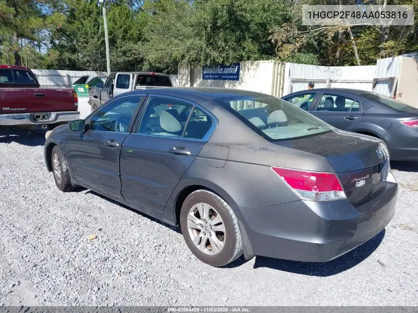 1HGCP2F48AA053816 2010 Honda Accord 2.4 Lx-P