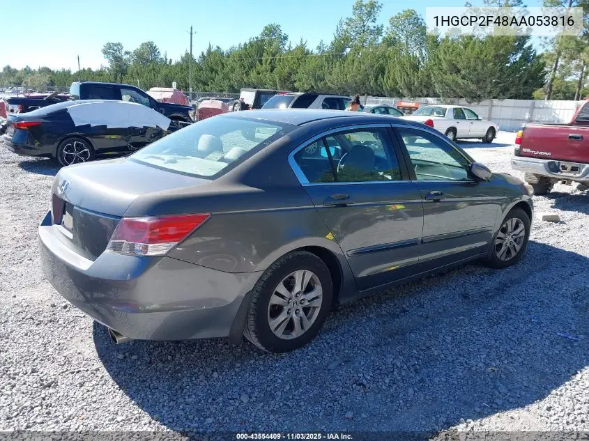 1HGCP2F48AA053816 2010 Honda Accord 2.4 Lx-P