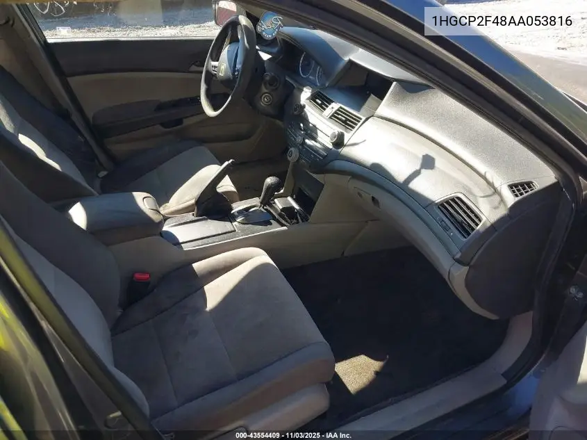 1HGCP2F48AA053816 2010 Honda Accord 2.4 Lx-P