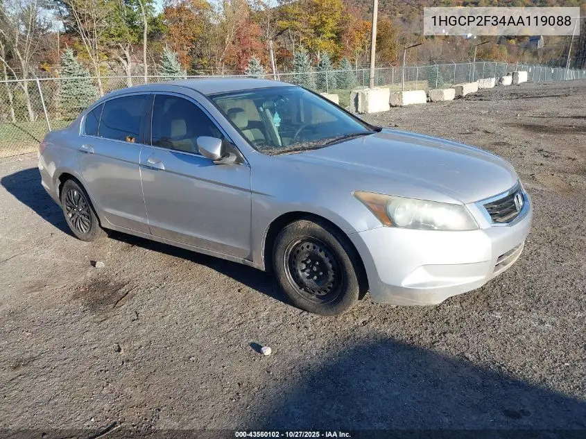 1HGCP2F34AA119088 2010 Honda Accord 2.4 Lx
