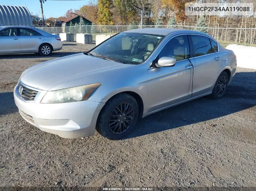 1HGCP2F34AA119088 2010 Honda Accord 2.4 Lx