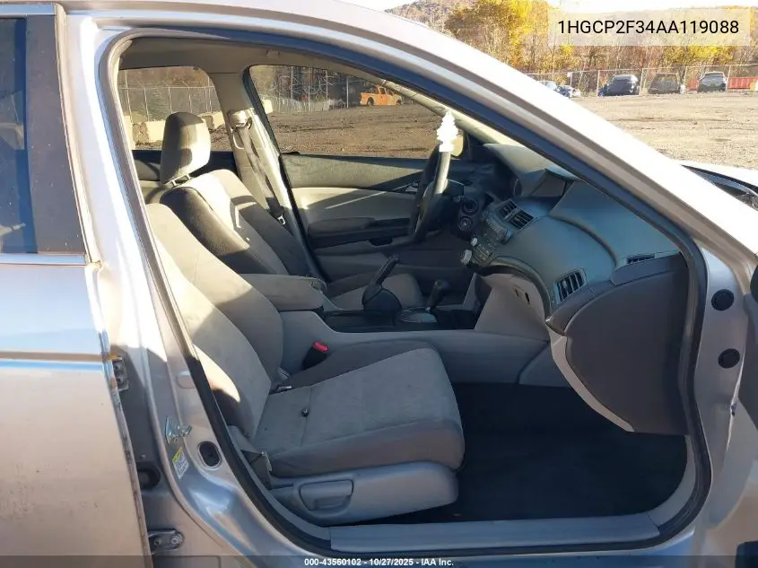 1HGCP2F34AA119088 2010 Honda Accord 2.4 Lx