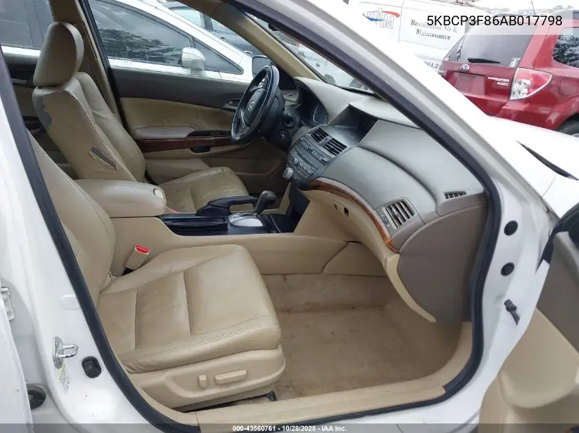 5KBCP3F86AB017798 2010 Honda Accord 3.5 Ex-L