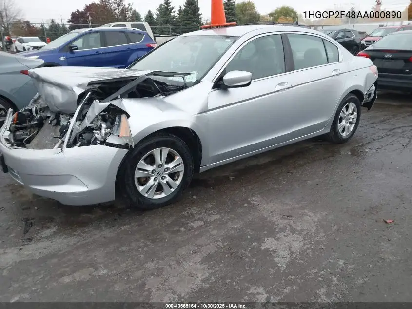 1HGCP2F48AA000890 2010 Honda Accord 2.4 Lx-P