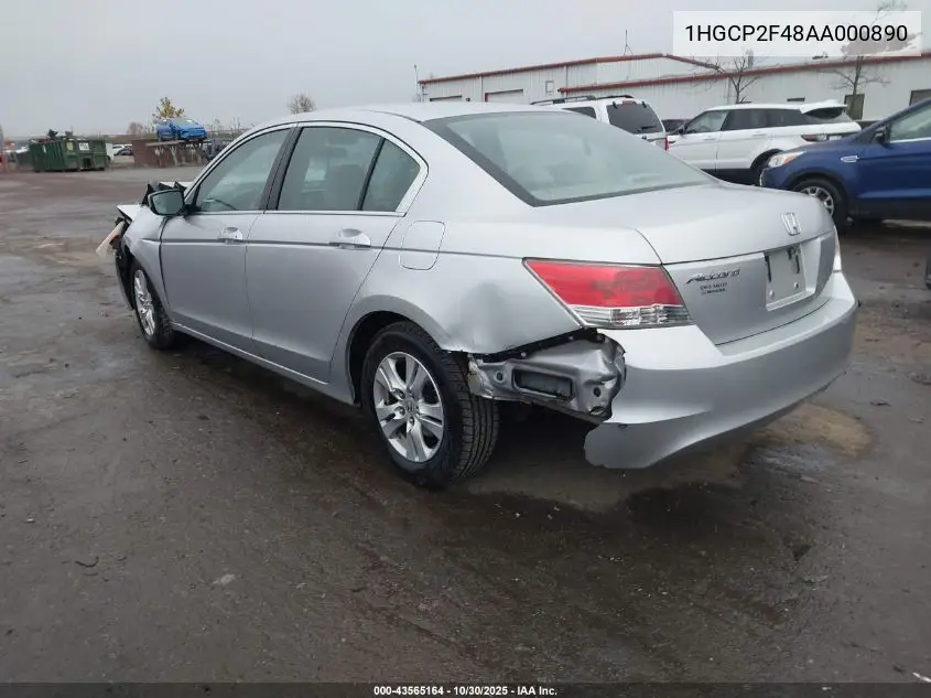1HGCP2F48AA000890 2010 Honda Accord 2.4 Lx-P