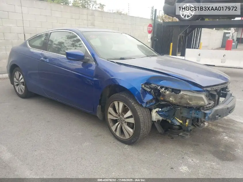 1HGCS1B3XAA017972 2010 Honda Accord 2.4 Lx-S