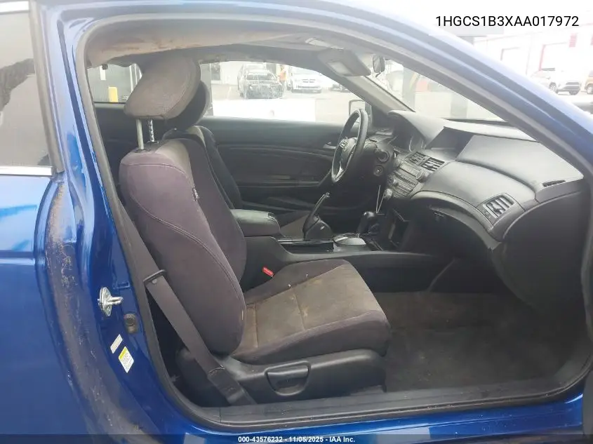 1HGCS1B3XAA017972 2010 Honda Accord 2.4 Lx-S