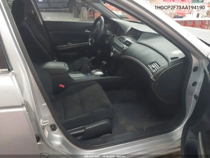 1HGCP2F73AA194190 2010 Honda Accord 2.4 Ex