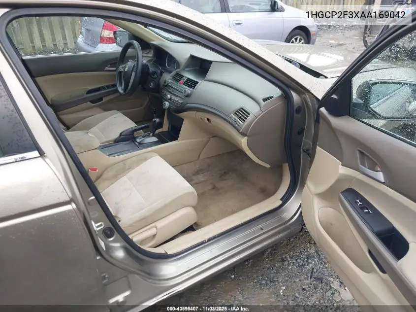 1HGCP2F3XAA169042 2010 Honda Accord 2.4 Lx