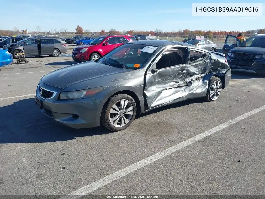 1HGCS1B39AA019616 2010 Honda Accord 2.4 Lx-S