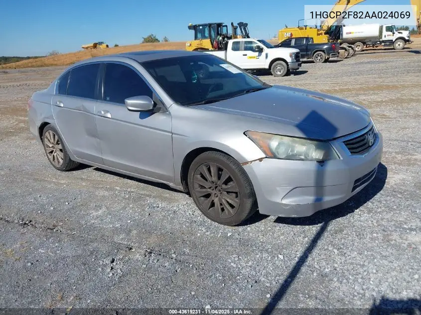 1HGCP2F82AA024069 2010 Honda Accord 2.4 Ex-L