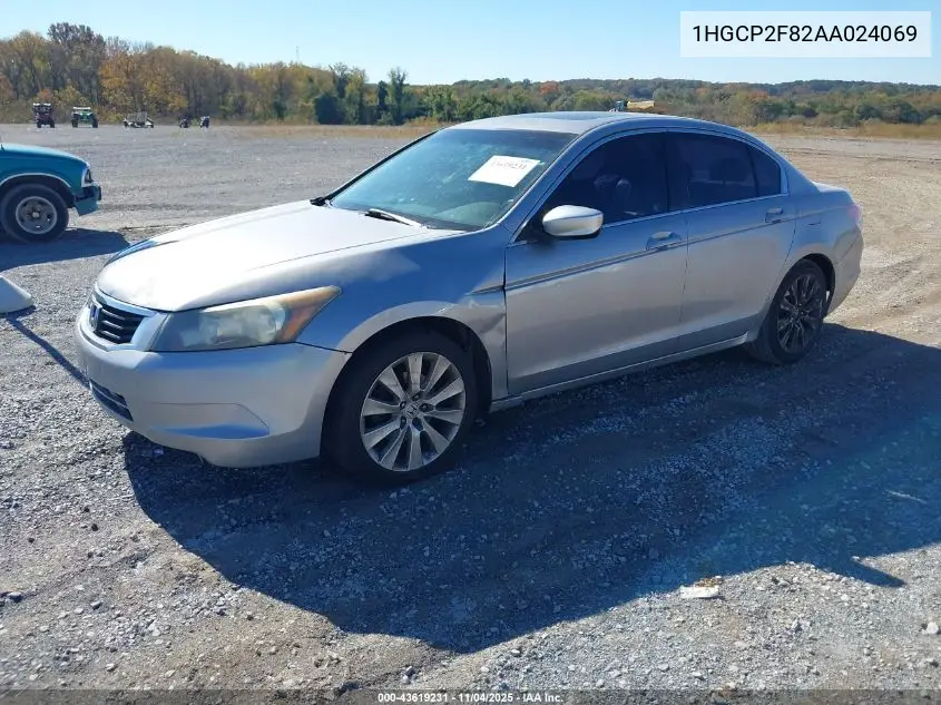 1HGCP2F82AA024069 2010 Honda Accord 2.4 Ex-L
