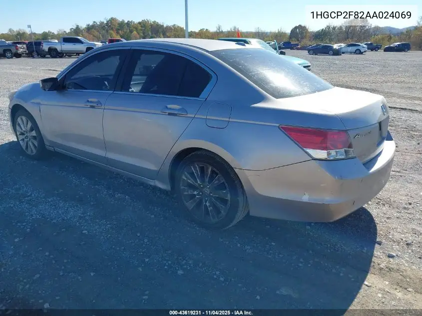 1HGCP2F82AA024069 2010 Honda Accord 2.4 Ex-L