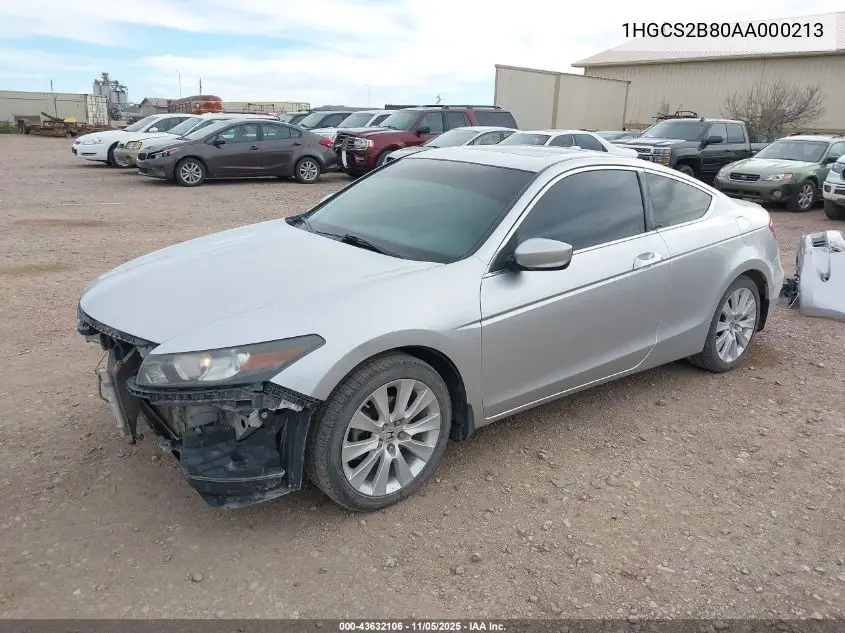 1HGCS2B80AA000213 2010 Honda Accord 3.5 Ex-L