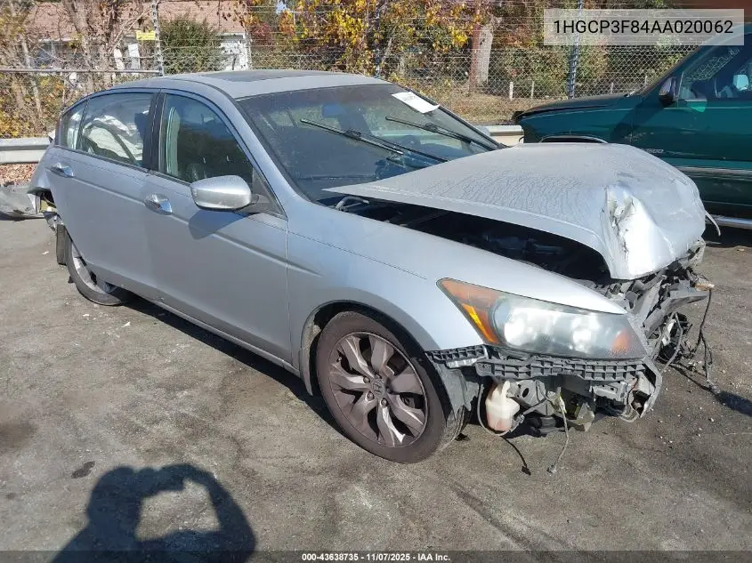 1HGCP3F84AA020062 2010 Honda Accord 3.5 Ex-L