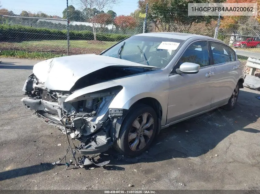 1HGCP3F84AA020062 2010 Honda Accord 3.5 Ex-L