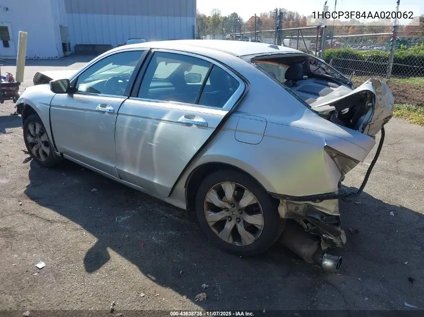 1HGCP3F84AA020062 2010 Honda Accord 3.5 Ex-L