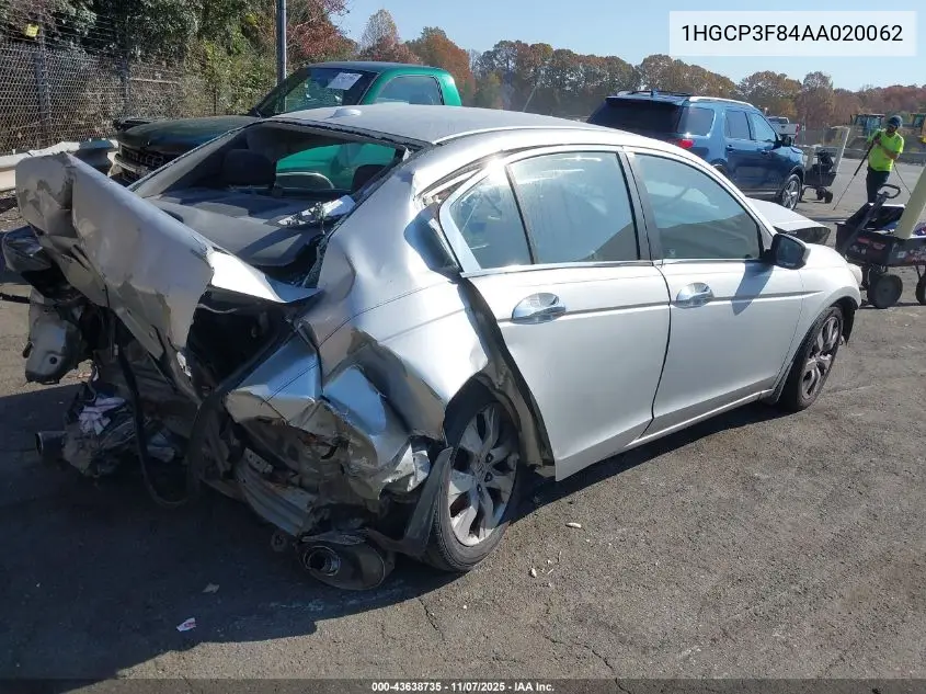 1HGCP3F84AA020062 2010 Honda Accord 3.5 Ex-L