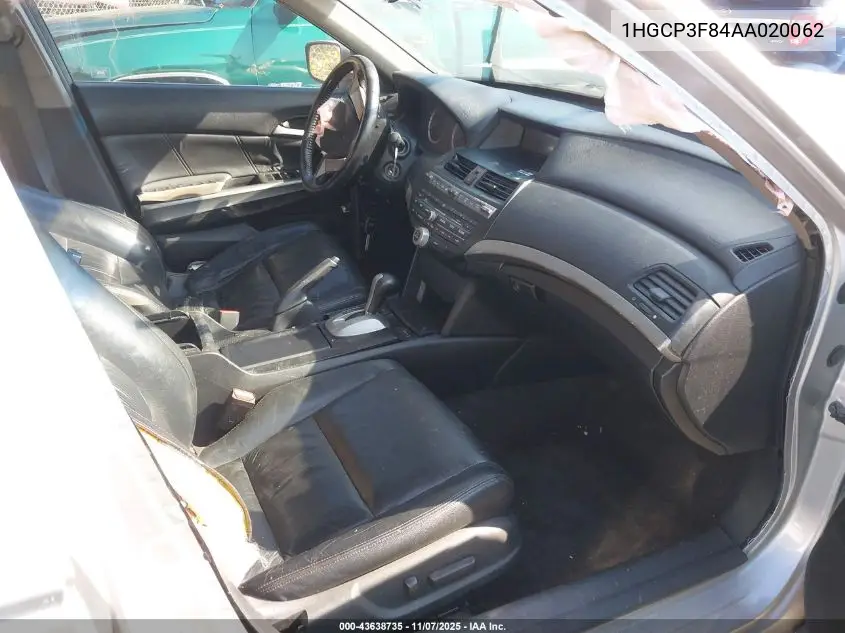 1HGCP3F84AA020062 2010 Honda Accord 3.5 Ex-L