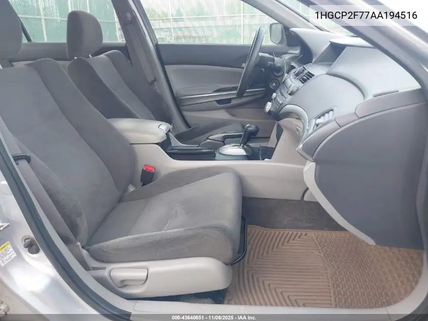 1HGCP2F77AA194516 2010 Honda Accord 2.4 Ex