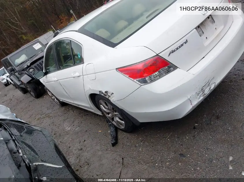 1HGCP2F86AA060606 2010 Honda Accord 2.4 Ex-L