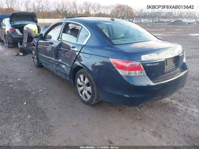 5KBCP3F8XAB013642 2010 Honda Accord 3.5 Ex-L