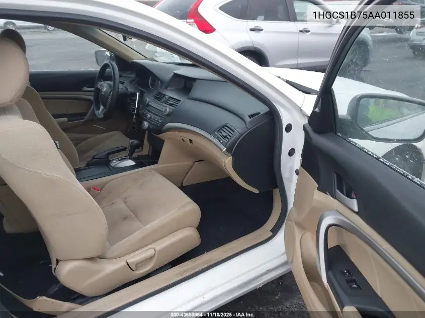 1HGCS1B75AA011855 2010 Honda Accord 2.4 Ex