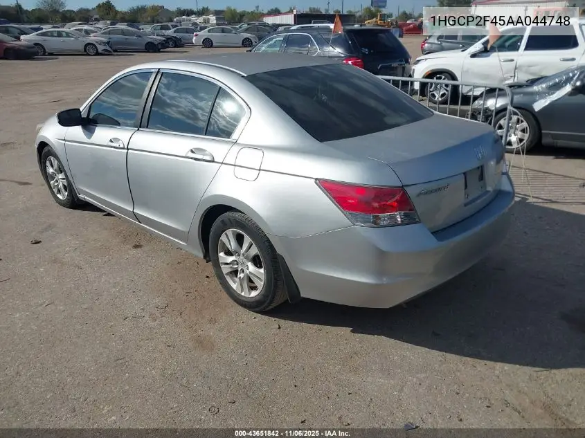 1HGCP2F45AA044748 2010 Honda Accord 2.4 Lx-P