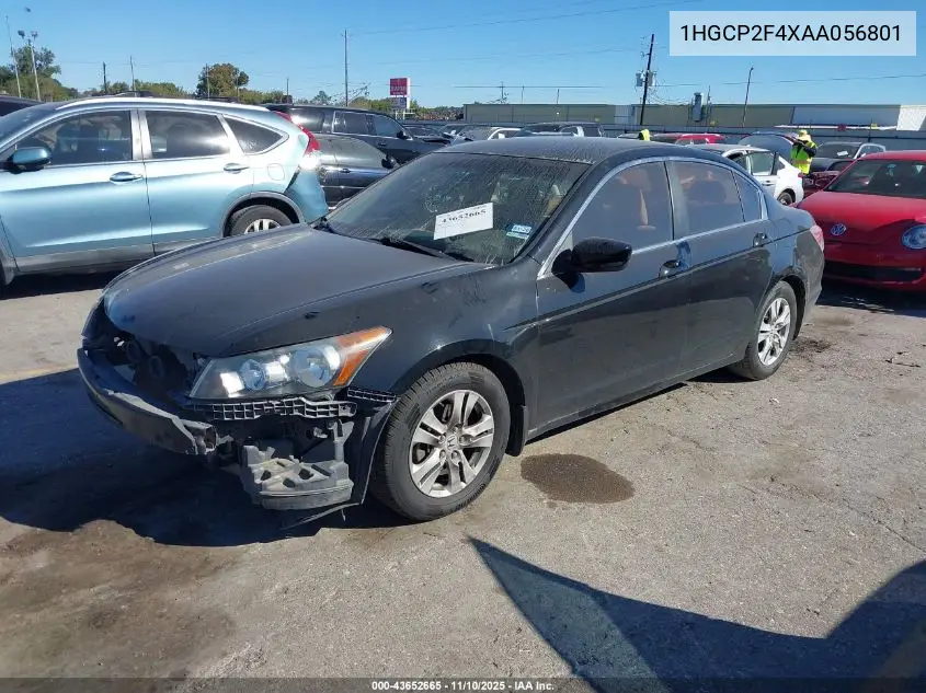 1HGCP2F4XAA056801 2010 Honda Accord 2.4 Lx-P