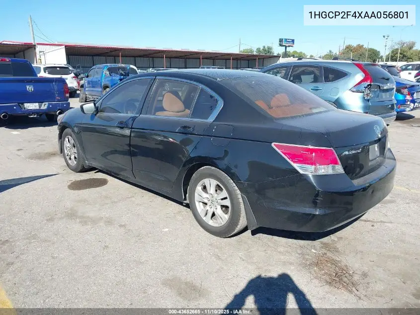 1HGCP2F4XAA056801 2010 Honda Accord 2.4 Lx-P