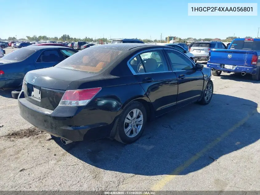 1HGCP2F4XAA056801 2010 Honda Accord 2.4 Lx-P