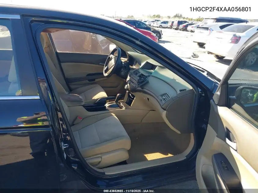 1HGCP2F4XAA056801 2010 Honda Accord 2.4 Lx-P