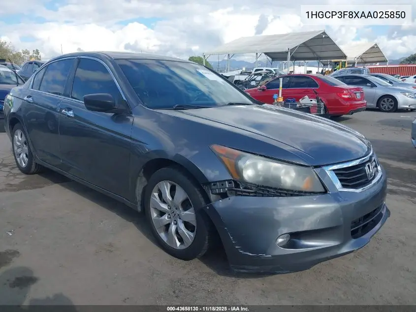 1HGCP3F8XAA025850 2010 Honda Accord 3.5 Ex-L