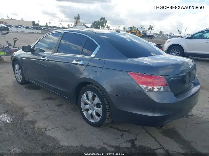 1HGCP3F8XAA025850 2010 Honda Accord 3.5 Ex-L
