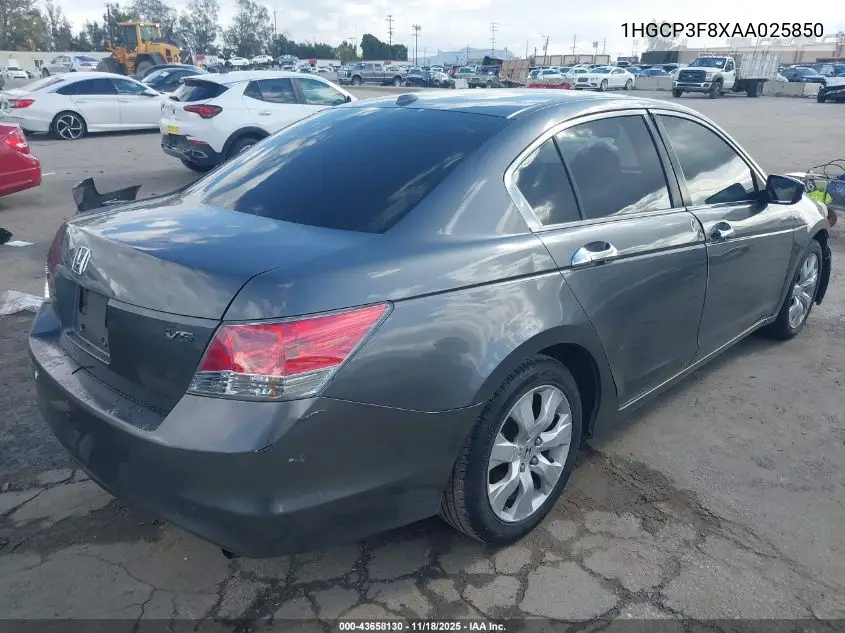 1HGCP3F8XAA025850 2010 Honda Accord 3.5 Ex-L